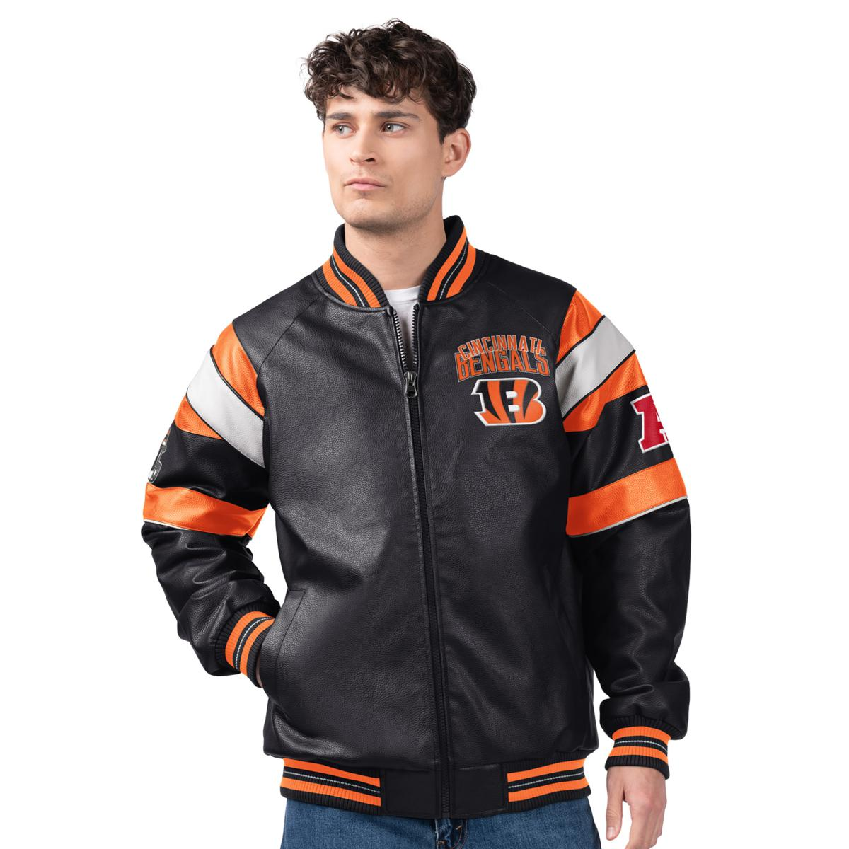 Officially Licensed NFL by Carl Banks Faux Leather Jacket
